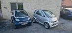 Blauwe smart cabrio 700 cc benzine .....101.000km., Auto's, Roadster, Particulier, Zetelverwarming, Te koop