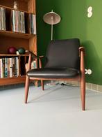 Vintage fauteuil - van Teeffelen, Huis en Inrichting, Ophalen, Gebruikt, Hout, Mid-century