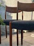 Vintage set Fristho eetkamerstoelen, Ophalen, Gebruikt, Stof