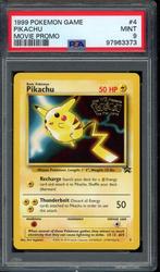 Pikachu [Movie Promo] PSA 9 - #4 - Wizards Black Star Promo, Hobby en Vrije tijd, Verzamelkaartspellen | Pokémon, Ophalen of Verzenden