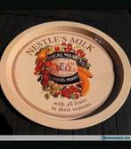 Nestle's Milk metalen dienblad."Met al het fruit in het seiz, Verzamelen, Ophalen of Verzenden, Zo goed als nieuw, Duvel