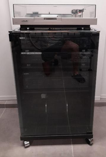 SONY keten in hoogglans zwarte kast alles apart te koop, Ophalen of Verzenden, Zo goed als nieuw, Sony
