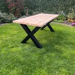 Tables de jardin robustes en douglas/acier | Tout neuf, Enlèvement ou Envoi, Neuf, Rectangulaire, Bois