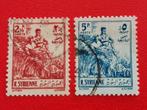Syrie 1954 - landbouwers - boeren - tractor, Postzegels en Munten, Postzegels | Azië, Midden-Oosten, Ophalen of Verzenden, Gestempeld
