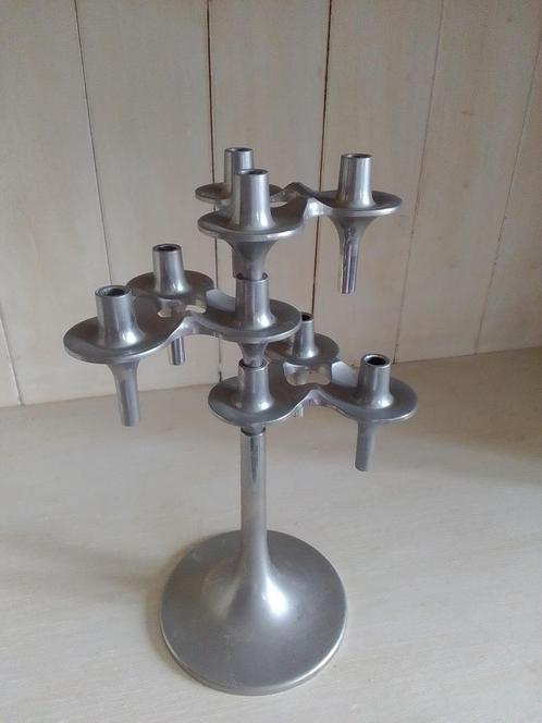3 Combi-leuchter Orion kandelaars uit de jaren 60 en 70 MET, Antiek en Kunst, Antiek | Kandelaars, Overige materialen, Ophalen of Verzenden