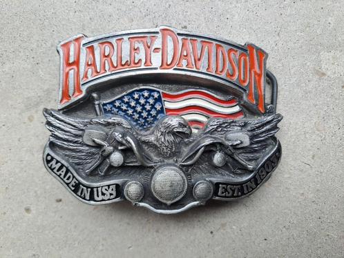 Originele vintage belt buckle Harley Davidson 1991 Baron, Motos, Pièces | Harley-Davidson, Enlèvement