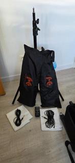 STUDIO FLITSSET FALCON EYES, Audio, Tv en Foto, Fotografie | Fotostudio en Toebehoren, Ophalen, Zo goed als nieuw, Lamp of Flitsset