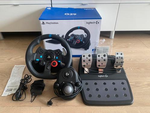 Logitech G29 Race Stuur en Schakel pook, Games en Spelcomputers, Spelcomputers | Sony Consoles | Accessoires, Zo goed als nieuw