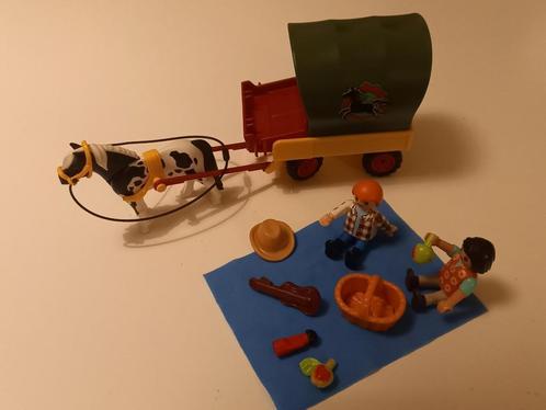 Playmobil picknick met huifkar 6948 of 5686, Kinderen en Baby's, Speelgoed | Playmobil, Zo goed als nieuw, Complete set, Ophalen