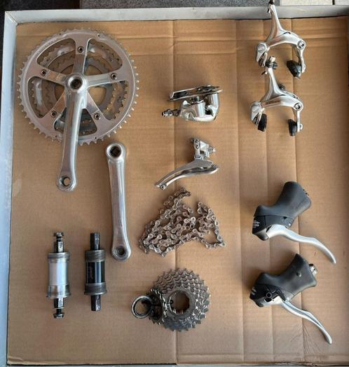 Shimano RX100 8 speed groupset, Fietsen en Brommers, Fietsonderdelen, Gebruikt, Racefiets, Overige typen, Ophalen of Verzenden