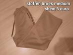 Stoffen broek shein medium, Kleding | Dames, Broeken en Pantalons, Ophalen of Verzenden, Zo goed als nieuw