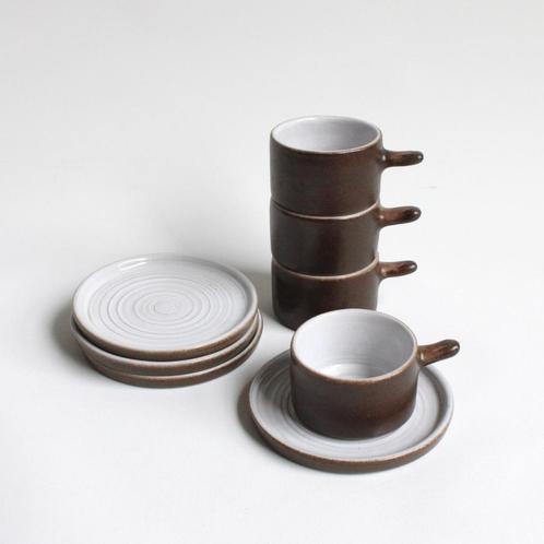 Tasses en céramique vintage - Antonio Lampecco, Antiquités & Art, Antiquités | Céramique & Poterie, Enlèvement ou Envoi