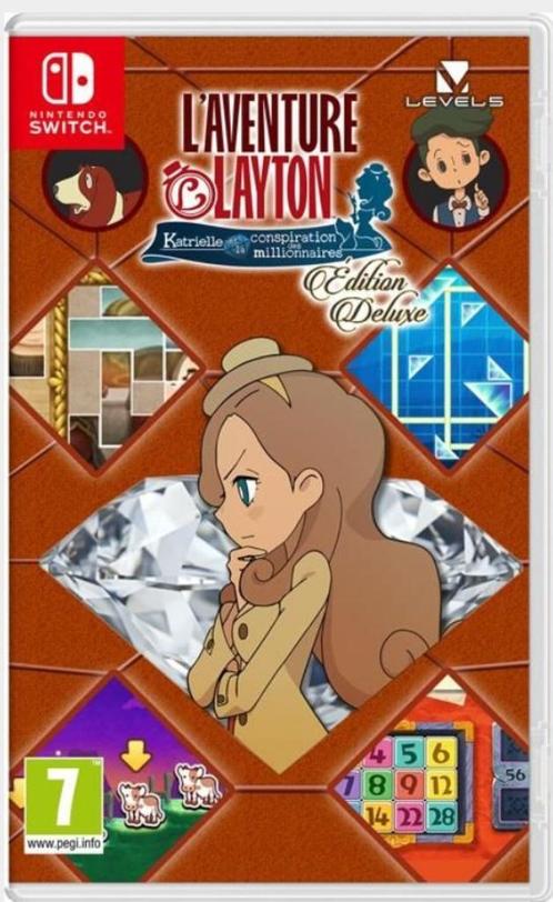 L'aventure Layton : Katrielle & la conspiration des millionn, Games en Spelcomputers, Games | Nintendo Switch, Zo goed als nieuw