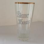 GEËMAILLEERD WIT MOUSSI glas, Ophalen of Verzenden, Gebruikt, Bierglas