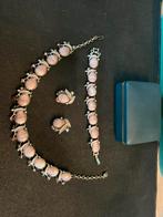 Oude halsketting,armband, oorbellen klips, Bijoux, Sacs & Beauté, Bijoux anciens, Enlèvement ou Envoi, Bracelet