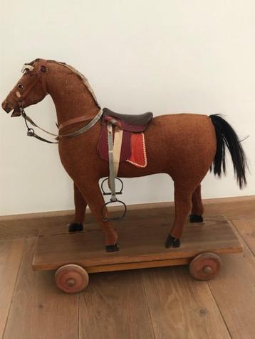 Oud speelgoed, paard op wielen, Antiek en Kunst, Ophalen