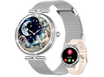 Fitonme smartwatch Zilver Stras beschikbaar voor biedingen