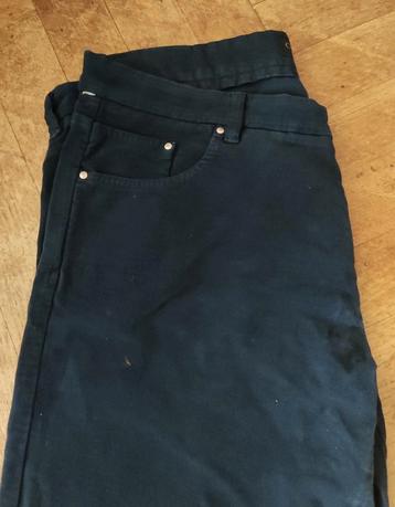 Corneliani - pantalon bleu en peau de pêche, XL, Enlèvement ou Envoi, Comme neuf