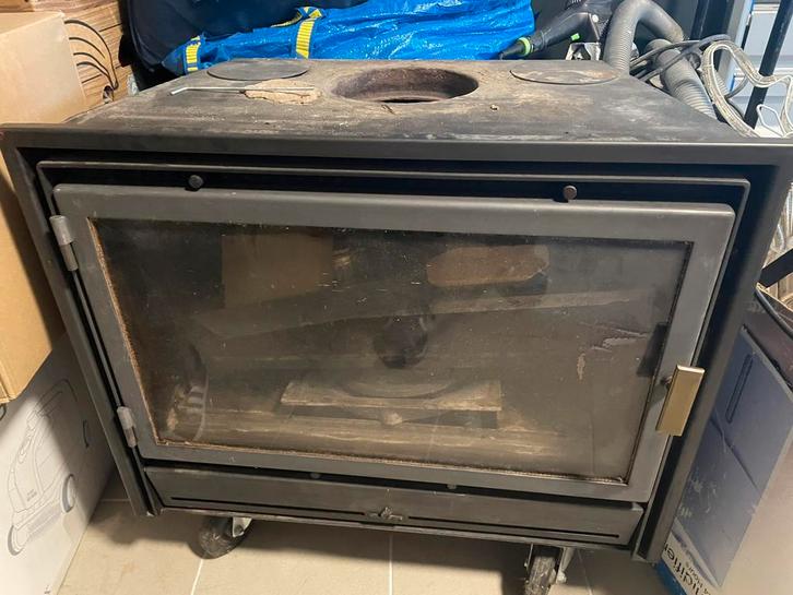 Houten cassette-inzetstuk, Huis en Inrichting, Haarden, Gebruikt, Houthaard, Ophalen of Verzenden