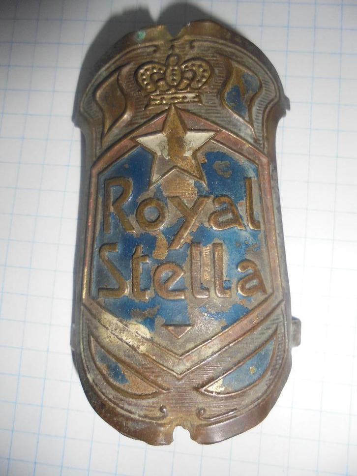 ancienne plaque de vélo Royal Stella, Antiquités & Art, Curiosités & Brocante, Enlèvement ou Envoi