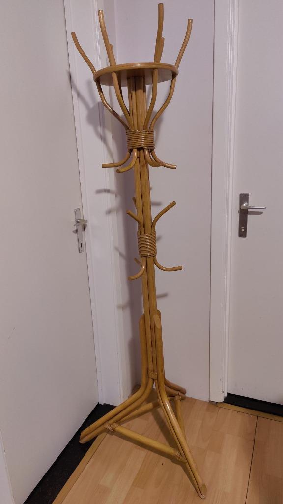 rotan staande kapstok 1m80, Huis en Inrichting, Woonaccessoires | Kapstokken, Zo goed als nieuw, Staande kapstok, 150 tot 200 cm