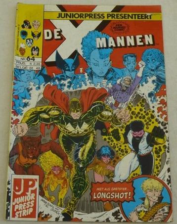 Strip Comic, Marvel, De X-Mannen, Nr.64, Junior Press, 1988.