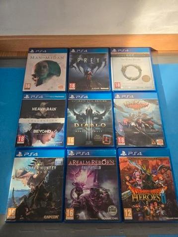 Ps 4 games. beschikbaar voor biedingen