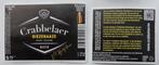 Bieretiket Crabbelaer Biezebaaze Brouwerij De Graal (10t0), Verzenden, Gebruikt