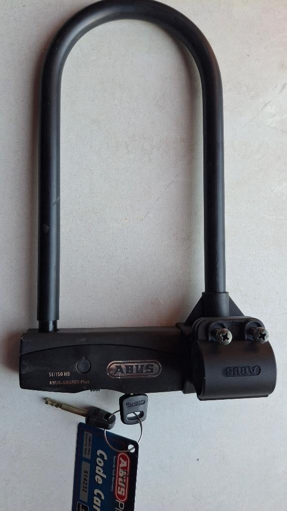 Stevig fietsslot ABUS Granit Plus 51/150 HB230 = ALS NIEUW, Ophalen, Nieuw, Beugelslot