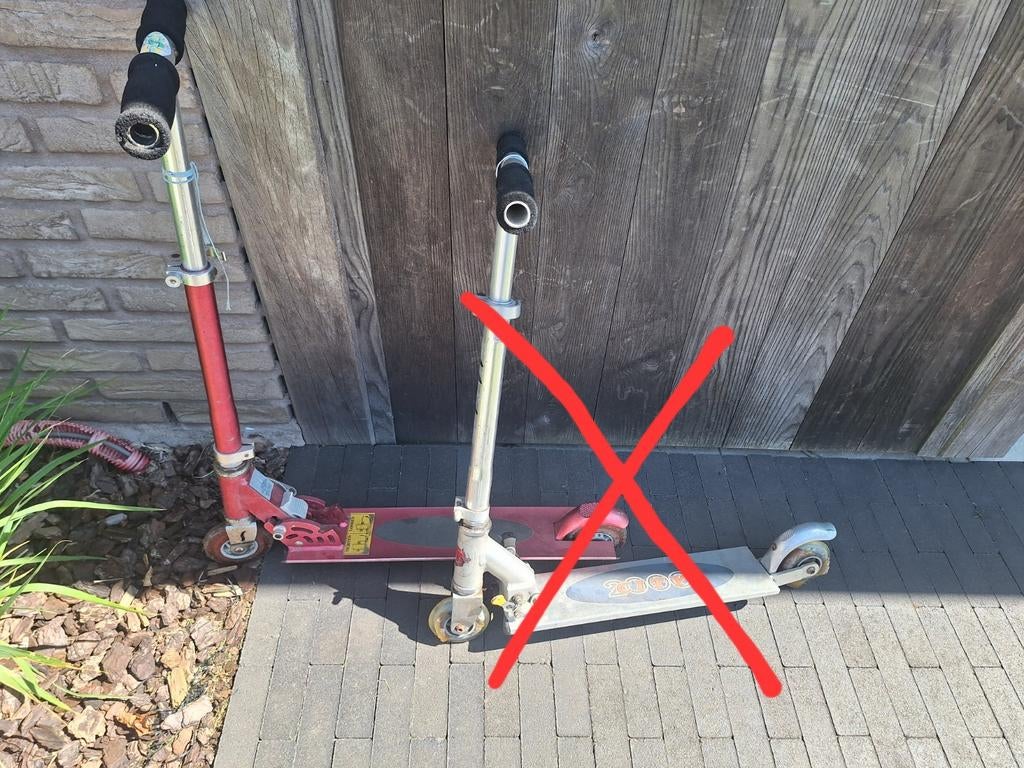 Step ENKEL DE ROZE NOG, Fietsen en Brommers, Ophalen, Gebruikt, Gewone step