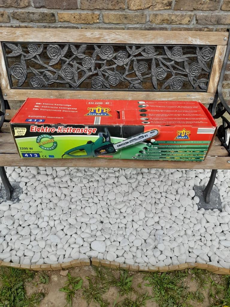 Elektrische kettingzaag van de aldi nieuw zie foto's, Jardin & Terrasse, Fendeuses, Neuf, Manuelle, Électrique, Enlèvement