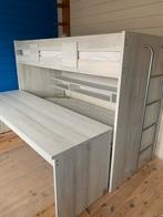 Hoogslaper met bureau en ladebed, Huis en Inrichting, Slaapkamer | Stapelbedden en Hoogslapers, Ophalen, 100 cm, Hoogslaper, Eenpersoons