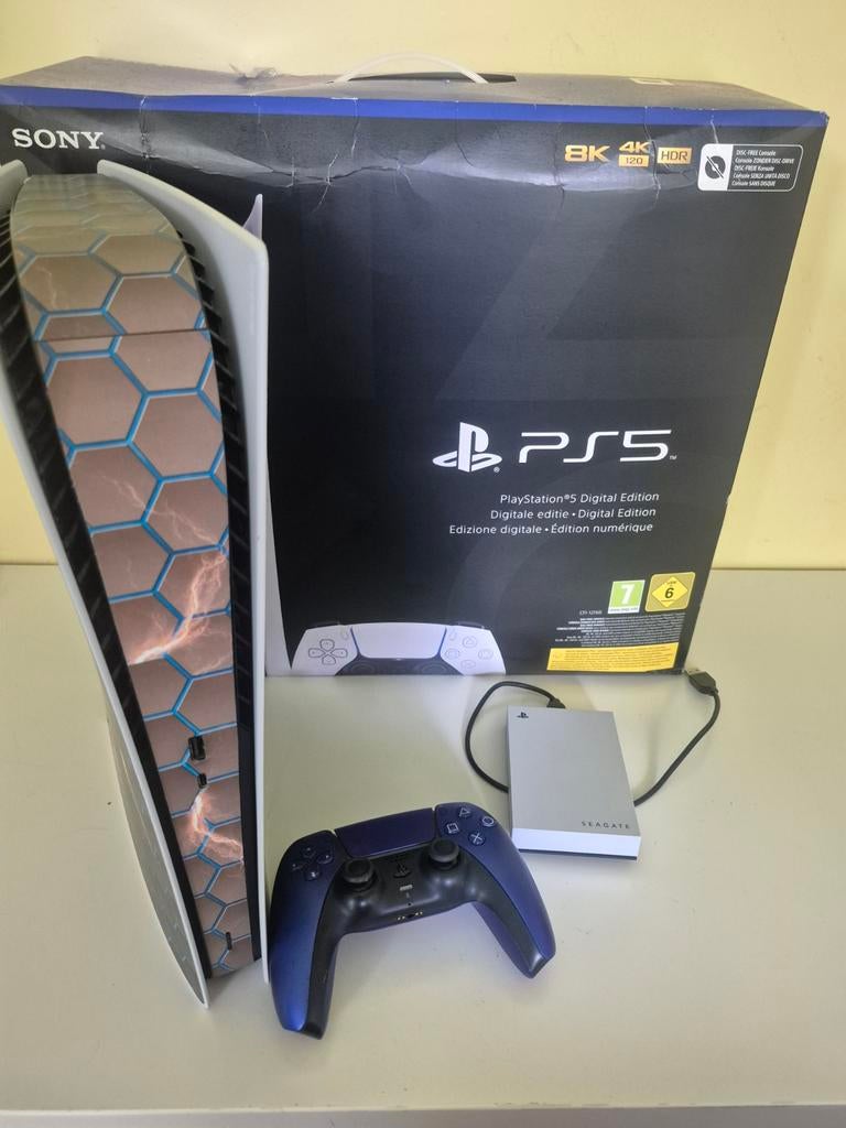 PS5 numérique avec 5 emplacements de stockage Terrabite, Enlèvement, Playstation 5