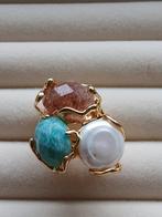 18k vergulde ring, Handtassen en Accessoires, Ringen, Goud, Goud