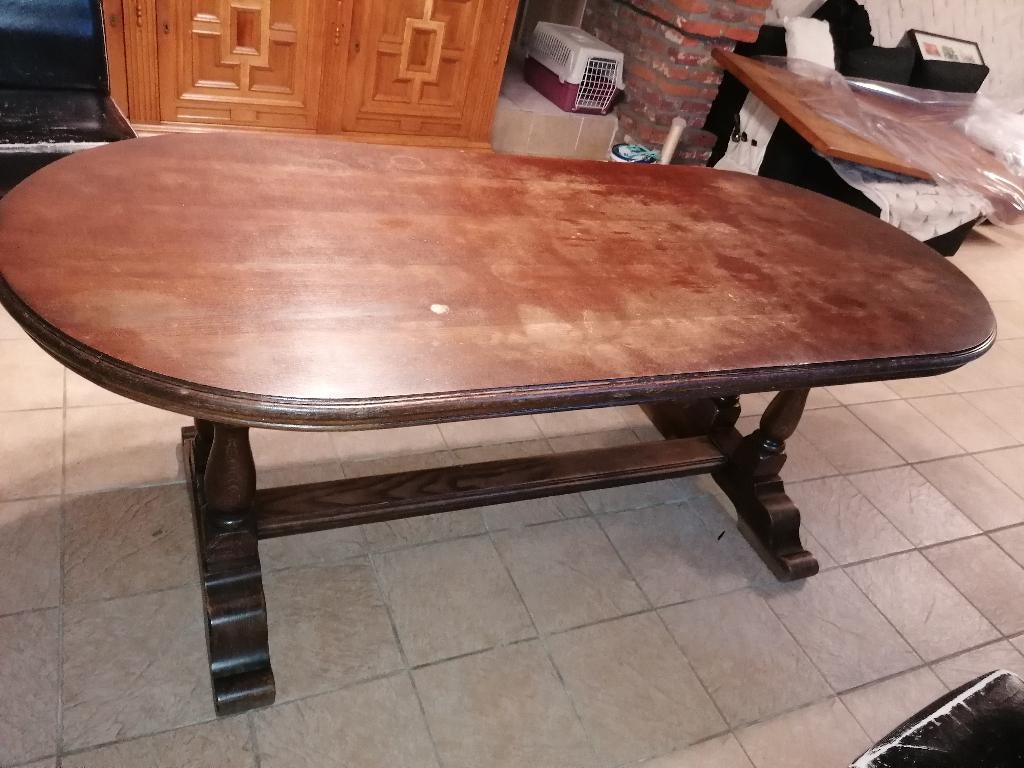 Table de salle à manger, Chêne, 150 à 200 cm, Cinq personnes ou plus, Enlèvement