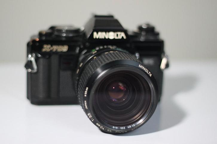 Te koop Minolta x-700, Audio, Tv en Foto, Fotocamera's Analoog, Zo goed als nieuw, Spiegelreflex, Minolta, Ophalen