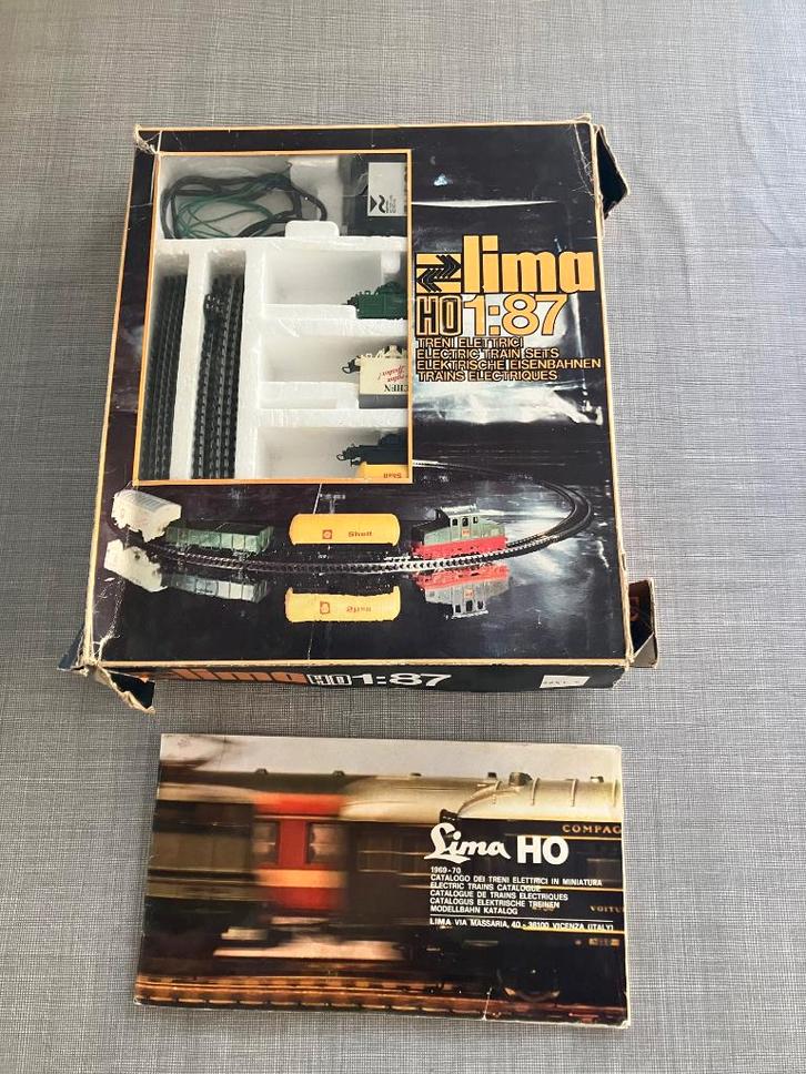 Vintage Lima HO 1:87 treinset in originele verpakkingen, Hobby en Vrije tijd, Modeltreinen | H0, Gebruikt, Treinset, Lima, Analoog