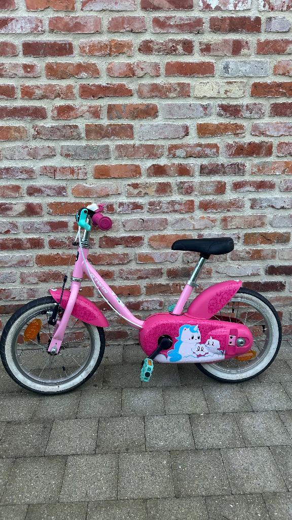 Kinderfiets 14”, Fietsen en Brommers, Ophalen, Zo goed als nieuw, Minder dan 16 inch, B-twin