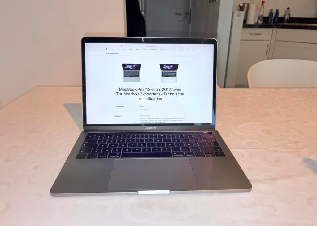 MacBook Pro TouchBar 16GB i7 512gb 2017, Computers en Software, Apple Macbooks, Gebruikt, MacBook Pro, 13 inch, 4 Ghz of meer