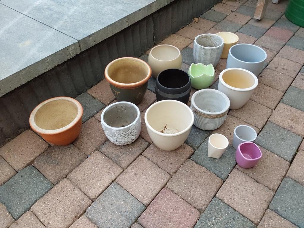 Diverse bloempotten, Ophalen