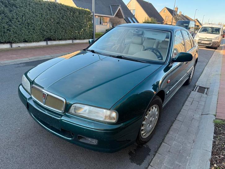 Rover  600 | Benzine | 135.000 km | 1999, Auto's, Rover, Bedrijf, 600-Serie, Benzine, Handgeschakeld, Groen, Beige, Leder, Ophalen