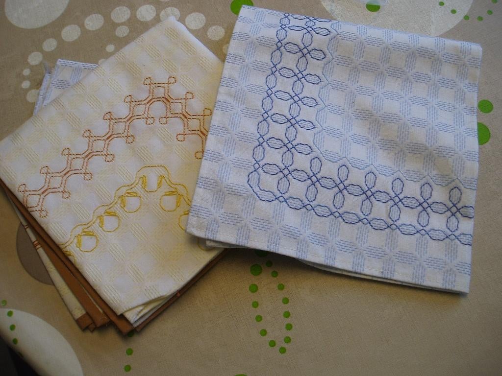 borduren tafellaken nap weven kruissteek, Verzenden, Nieuw