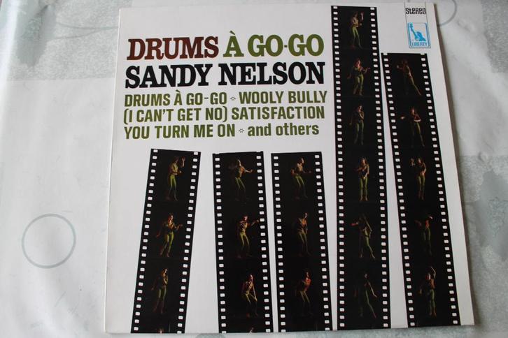 Sandy Nelson -lp- Drumt een Gogo, Cd's en Dvd's, Vinyl | Dance en House, Zo goed als nieuw, Ambiënt of Lounge, 12 inch, Ophalen of Verzenden