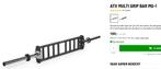Atx multi grip bar, Sports & Fitness, Équipement de fitness, Enlèvement, Utilisé, Barre d'haltères