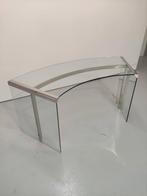 Bureau en verre design par Gallotti & Radice, Verzenden, Gebruikt, Bureau