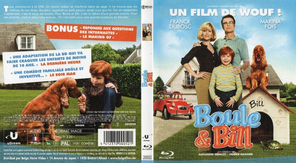 boule & bill (blu-ray) neuf, CD & DVD, Blu-ray, Enlèvement ou Envoi, Comme neuf, Autres genres