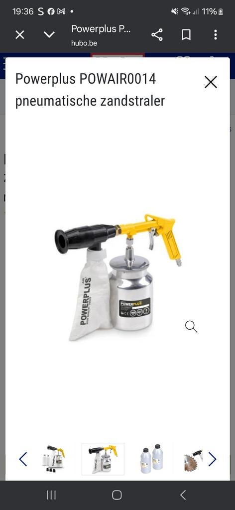 Zandstraalmachine  1 keer gebeuikt, Ophalen