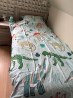 Dekbedovertrek Dinosaurus, 1 persoons 140x200 cm, katoen, Huis en Inrichting, Slaapkamer | Complete slaapkamers, Ophalen, Zo goed als nieuw