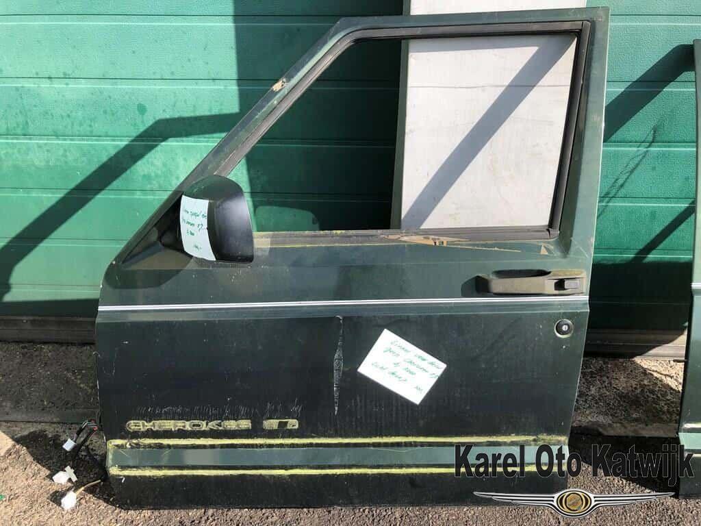 Voordeur links Jeep Cherokee XJ Groen (klein deukje), Gebruikt, -, Deur, -
