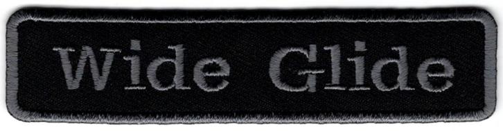 Harley Davidson Wide Glide stoffen opstrijk patch embleem #2, Motoren, Accessoires | Overige, Nieuw, Verzenden